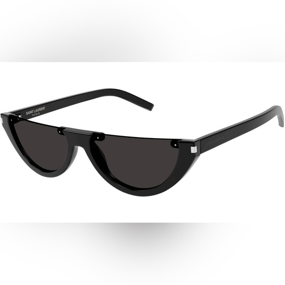 NEW SAINT LAURENT CAT EYE SL 563 001 SUNGLASSES SAINT LAURENT SL563 001 BLACK - Picture 1 of 5